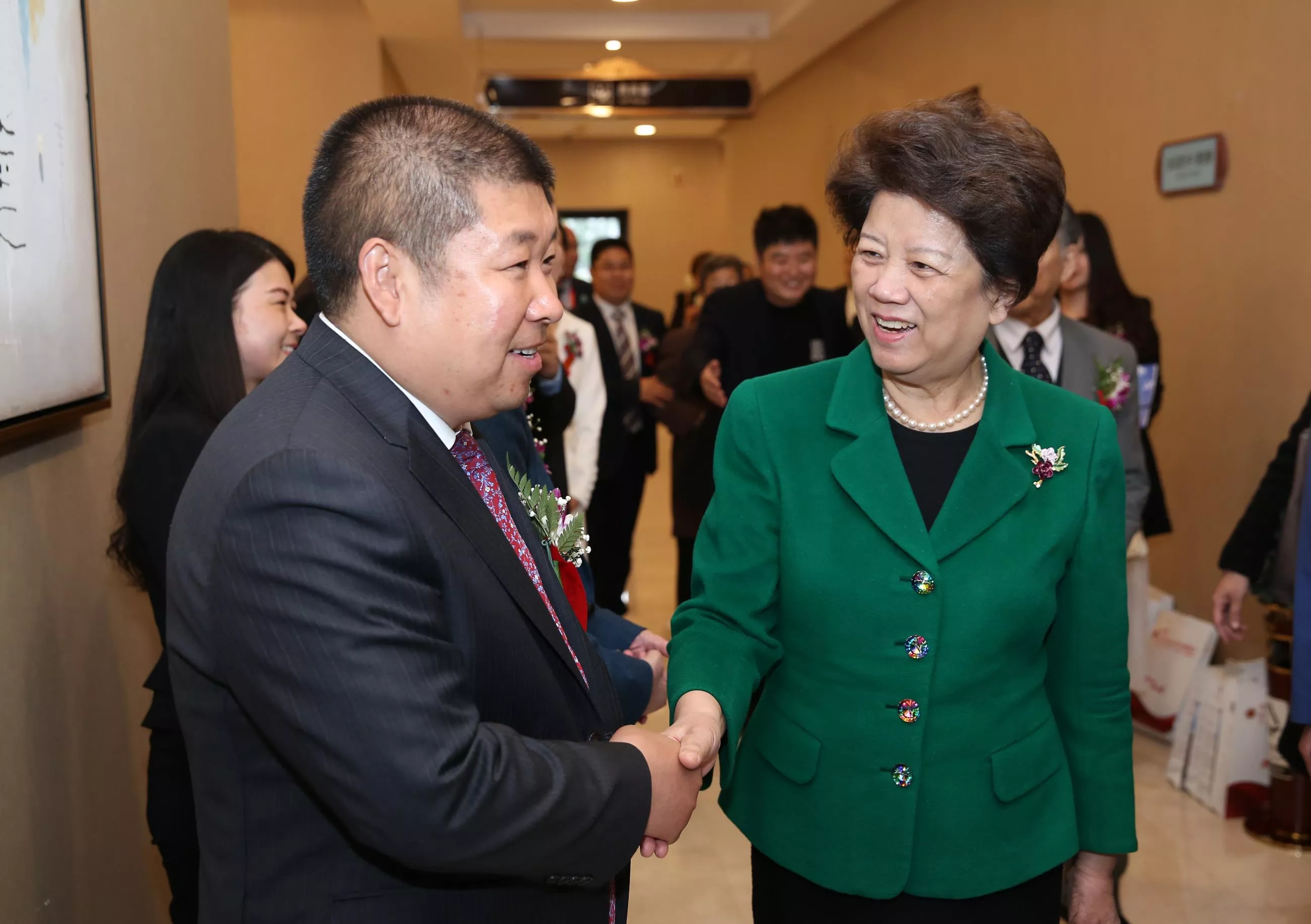 第二届民办教育领袖峰会上受到原国务委员、第十一届全国人大常委会副委员长陈至立的亲切接见